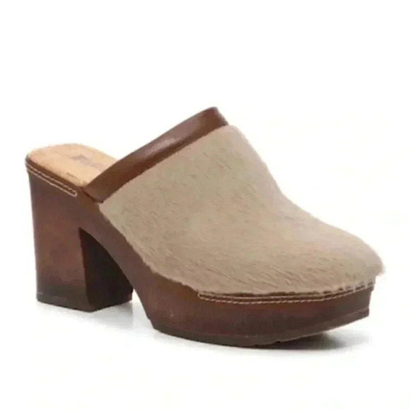 Korks by Kork-ease Lori Faux Fur Slip-On Clog Heel - Picture 2 of 7